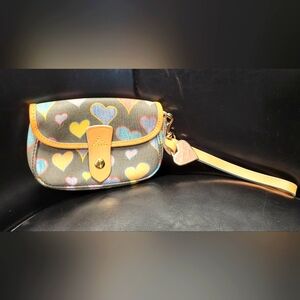Vintage Y2K Dooney and Bourke wristlet  signature never carried